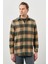 Camel Yünlü Ekose Desen Yumuşak Yaka Cepsiz Uzun Kol Casual Comfort Fit Gömlek 1004245227 3