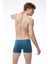 Erkek Mavi 2 Li Pamuk Elastan Boxer 074 2M074 4