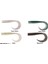 Lb Sandeel Curltail 10 cm 5 Adet Sahte Balık Pearl Silver 2