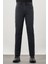 Koyu Antrasit Düz Gabardin Pamuklu 5 Cep Slim Fit Casual Denim Pantolon 1023245158 1