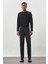 Koyu Antrasit Düz Gabardin Pamuklu 5 Cep Slim Fit Casual Denim Pantolon 1023245158 2