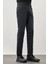 Koyu Antrasit Düz Gabardin Pamuklu 5 Cep Slim Fit Casual Denim Pantolon 1023245158 3