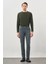 Su Yeşili Düz Gabardin Pamuklu 5 Cep Slim Fit Casual Denim Pantolon 1023245158 2
