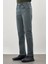 Su Yeşili Düz Gabardin Pamuklu 5 Cep Slim Fit Casual Denim Pantolon 1023245158 3