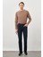 Koyu Lacivert Düz Gabardin Pamuklu 5 Cep Slim Fit Casual Denim Pantolon 1023245159 1