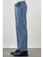 Koyu Lacivert Düz Cord Pamuklu 5 Cep Oversize Casual Denim Pantolon 1023245156 3