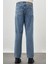 Koyu Lacivert Düz Cord Pamuklu 5 Cep Oversize Casual Denim Pantolon 1023245156 4