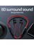 M60 Bluetooth 5.1 Spor Subwoofer Asılı Boyun Kulaklık Pembe (Yurt Dışından) 2