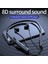 M60 Bluetooth 5.1 Spor Subwoofer Asılı Boyun Kulaklık Pembe (Yurt Dışından) 3