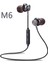 Manyetik Emilim M6 Spor Bluetooth Kulaklık Kablosuz Gri (Yurt Dışından) 2