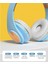 Bluetooth Kulaklık, Kedi Kulak LED Işıklı Kablosuz Kulaklık (Mavi) (Yurt Dışından) 2