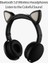 Kedi Mikrofonlu Bluetooth 5.0 Çocuk Desteği Tf Kart Siyah Oyun Kulaklığı (Yurt Dışından) 2