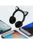 Kedi Mikrofonlu Bluetooth 5.0 Çocuk Desteği Tf Kart Siyah Oyun Kulaklığı (Yurt Dışından) 3