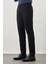 Siyah Kendinden Desenli Bez Ayağı Pamuklu Yan Cep Slim Fit Casual Pantolon 1003245168 3
