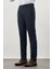 Koyu Lacivert Düz Gabardin Esnek Yan Cep Slim Fit Classic Pantolon 1003245209_200 1
