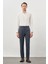Lacivert Düz Gabardin Esnek Yan Cep Slim Fit Classic Pantolon 1003245209_204 2