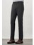 Koyu Antrasit Düz Bez Ayağı Esnek Yan Cep Slim Fit Classic Pantolon 1003245207_070 1