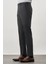 Koyu Antrasit Düz Bez Ayağı Esnek Yan Cep Slim Fit Classic Pantolon 1003245207_070 3