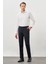Koyu Lacivert Esnek Yandan Cepli Comfort Fit Classic Pantolon 1003245207 2