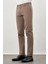 Haki Kendinden Desenli Bez Ayağı Pamuklu Yan Cep Slim Fit Casual Pantolon 1003245168 3