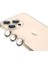 Apple iPhone 13 Pro Max Uyumlu Cl - 06 Kamera Lens Koruyucu - Gold 1