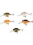 3D Crucian Crank 4,6 cm 7 gr Sf Sr Sahte Balık Pearl White Silver 1