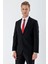 Siyah Gabardin Mono Yaka 8 Drop Slim Fit Dar Kesim Basic Takım Elbise 1001240006 1