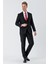 Siyah Gabardin Mono Yaka 8 Drop Slim Fit Dar Kesim Basic Takım Elbise 1001240006 2