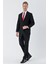 Siyah Gabardin Mono Yaka 8 Drop Slim Fit Dar Kesim Basic Takım Elbise 1001240006 5