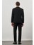 Siyah Bez Ayağı Mono Yaka Tam Astar Esnek 6 Drop Comfort Fit Takım Elbise 1001245900 5