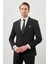 Siyah Düz Bez Ayağı Mono Yaka 2 Düğme Esnek 6 Drop Slim Fit Classic Takım Elbise 1001245178_001 3