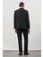 Siyah Düz Bez Ayağı Mono Yaka 2 Düğme Esnek 6 Drop Slim Fit Classic Takım Elbise 1001245178_001 5