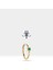 Yeşil Garnet Halka Piercing Küpe, 12 mm , 1.2 Mm, 14K Sarı-Beyaz-Kırmızı Altın | LE00001G 1