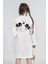 Pamuklu Kapüşonlu Panda Nakışlı Çocuk Bornozu Unisex 3