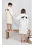 Pamuklu Kapüşonlu Panda Nakışlı Çocuk Bornozu Unisex 4