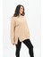 Kadın Büyük Beden Oversize Yırtmaç Detaylı Sweatshirt 1865-25 4