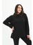 Kadın Büyük Beden Oversize Yırtmaç Detaylı Sweatshirt 1865-25 3