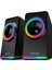 MD-182 2.0 3W*2 Siyah Rgb Aydınlatmalı USB + 3.5mm USB 5V Speaker Hoparlör 3