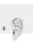 Yeşil Garnet Halka Piercing Küpe, 12 mm , 1.2 Mm, 14K Sarı-Beyaz-Kırmızı Altın | LE00001G 2