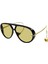 BV1273S 003 Siyah Sarı Geometrik Kadın Güneş Gözlüğü 63-12 1