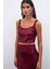 Payetli Crop Bluz - Bordo 4