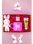 Kişiye Özel Hediye Seti- Peluş Tavşan Anahtarlık - Pembe Çay-Kahve Fincanı - Mini Cam Mum Pembe - Eyüp Sabri Tuncer El Kremi - Özel Tasarım Hediye Kutusu 1