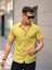 Erkek Yazlık Likralı Slim Fit Gömlek Yaka Kısa Kollu Gömlek 1