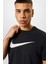 Sportswear Clup Swoosh Siyah Erkek Spor Tişört 2