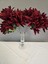5 Dallı Bordo Çan Çiçeği 34 cm El Buketı Vazo Aranjman Dekor Çiçeği 1