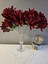 5 Dallı Bordo Çan Çiçeği 34 cm El Buketı Vazo Aranjman Dekor Çiçeği 5