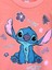Kız Çocuk Stitch Baskılı Şardonlu Bisiklet Yaka Uzun Kollu Sweatshirt Eşofman Takımı 2