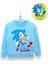 Sonic Desenli Mavi Renkli Uzun Kollu Bisiklet Yaka Şardonlu Kışlık Erkek Çocuk Sweatshirt Eşofman Takımı 5