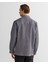 Erkek Gri Oversize Fit Gömlek Yaka Ekose Gömlek 3824317T.95 2