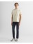 Erkek Krem Regular Fit Bisiklet Yaka Logolu T-Shirt 2324355T.130 3